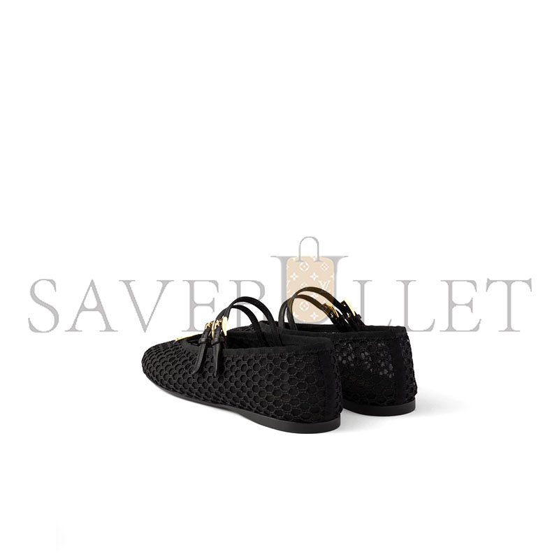 PRADA MESH FABRIC BALLERINAS 1F915N